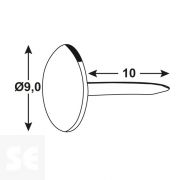 Chinchetas Colores 1,0x9 mm (100 uds.)