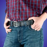 Cinturón Cuero Negro1250x40 mm