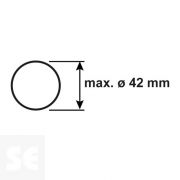 Cizalla Tubos de Plástico Mangueras hasta 42 mm