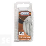 Clavos de Acero Blanco 18x26mm. (40 gramos)