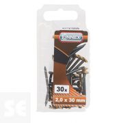 Clavos de Acero 2,0 x 30 mm Latonado (30u.)
