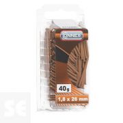 Clavos de Acero Marrón 18x26 mm. (40 gramos)