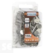 Clavos Aislamiento Cincados 2,8x25mm. (150 gramos)