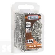 Clavos Cabeza Cónica Galvanizada 1,6 X 30 mm (115 gramos)