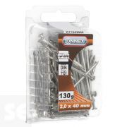 Clavos Cabeza Plana Galvanizada 2,0 X 40 mm (130 gramos)