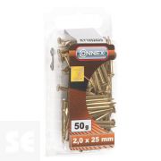 Clavos Latón 2,0x25 (50 gramos)