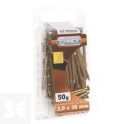 Clavos Latón 2,0x30 (50 gramos)