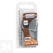 Clavos para Molduras galvanizados 1,4x30mm. (160u.)