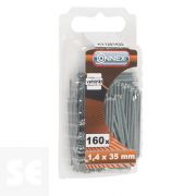 Clavos para Molduras galvanizados 1,4x35mm. (160u.)