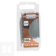 Clavos para Molduras galvanizados 1,4x45mm. (100u.)