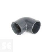Codo de PVC gris 90º encolar y roscar