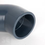 Codo de PVC gris 45º encolar