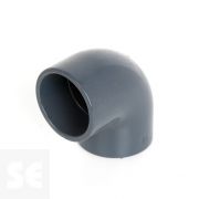 Codo de PVC gris 90º encolar