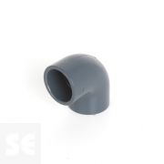 Codo de PVC gris 90º encolar