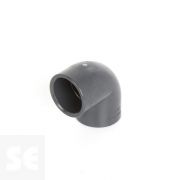 Codo de PVC gris 90º encolar