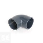 Codo de PVC gris 90º encolar