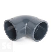Codo de PVC gris 90º encolar