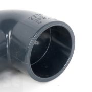 Codo de PVC gris 90º encolar