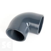 Codo de PVC gris 90º encolar