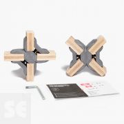 Conectores Ajustables en Cruz