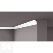 Cornisa / Moldura Techo Poliestireno Luz Indirecta Blanco 60x36x2000 mm