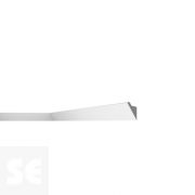 Cornisa / Moldura Techo Poliestireno Luz Indirecta Blanco 60x36x2000 mm