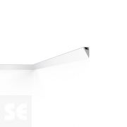 Cornisa / Moldura Techo Poliestireno Luz Indirecta Blanco 60x36x2000 mm
