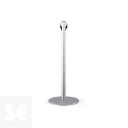 Poste Metálico Cromado para Cordón de 320 x 940 mm