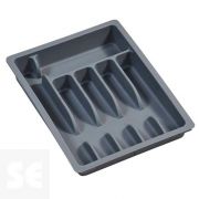 Cubertero Extensible Plástico Gris 29 a 50x38x6,5 cm