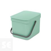 Sort & Go, Cubo de Desperdicios Jade Green 6 l