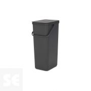 Sort & Go Cubo de Desperdicios Gris 40 l