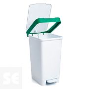 Cubo Basura Pedal Plástico Verde 25 l