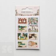 Sellos Papel Adhesivos Little Girl 7x12 cm 2 Hojas