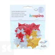 Estrellas Goma Eva Adh Purpurina 42, 32mm. 30u. 98604