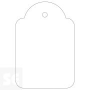 Etiquetas Colgantes Rosa 22x35 mm