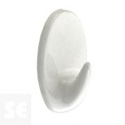 Gancho Adhesivo Blanco 42x26 mm (2 uds.)