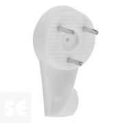 Gancho Acero Blanco 25 mm (6 uds.)