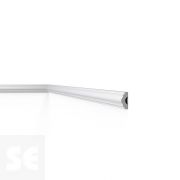 Guardasilla / Moldura pared Blanco 40x15x2000 mm