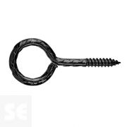 Hembrilla Cerrada Madera Negra 4,0x40x20 mm (4 uds.)