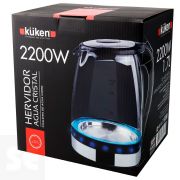 Hervidor Agua Eléctrico Küken Cristal 2200 w 1.7 l