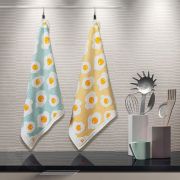 Paño Cocina Huevos Fritos Blanco 50x50 cm