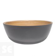 Bol Bambú Natural Gris Mate