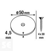Juego de imanes de Neodimio 50 mm Máx. 14 kg (1 ud.)