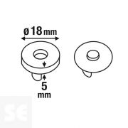 Juego de imanes Neodimio 18,5 mm Máx. 2,5 kg (3 uds.)