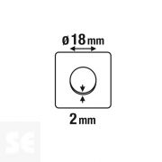 Juego de imanes Neodimio 18 mm Máx. 1,9 kg (8 uds.)