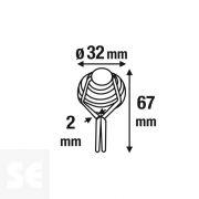 Juego de imanes de Neodimio 32x67 mm Máx. 32 kg (1 ud.)