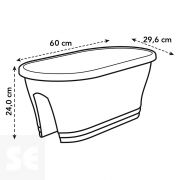 Jardinera Flower Bridge 60 cm Bison