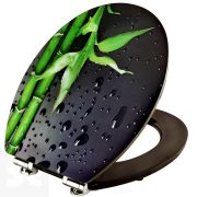 Tapa y Asiento WC Amortiguada Modelo Piano Black