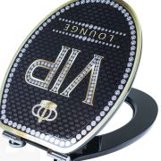 Tapa y Asiento WC 3D Cromado Amortiguada Modelo Vip