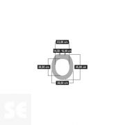 Tapa y Asiento WC 3D Cromado Amortiguada Modelo Vip